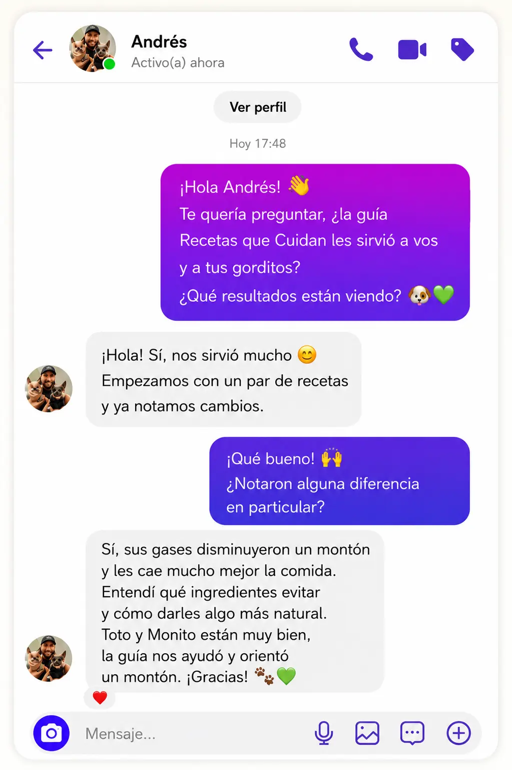 Segundo testimonio real de Instagram